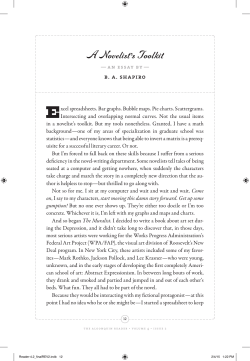 Author Essay - Algonquin Books