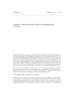 albert camus and the ethics of moderation