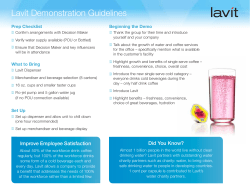 Lav&iacute;t Demonstration Guidelines