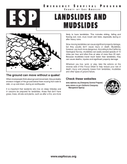 Landslides and Mudslides ESP