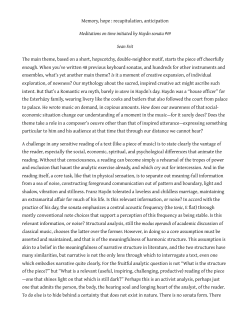 Memory, hope : recapitulation, anticipation Meditations on time
