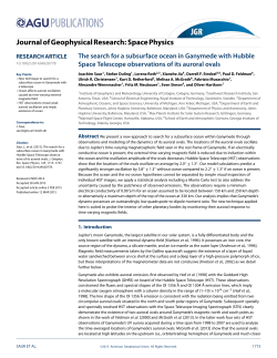 The search for a subsurface ocean in Ganymede with Hubble Space