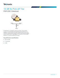 14 dB 5x Pick-off Tee