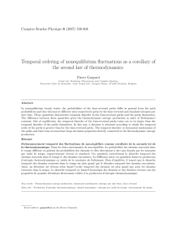 Temporal ordering of nonequilibrium fluctuations as a corollary of