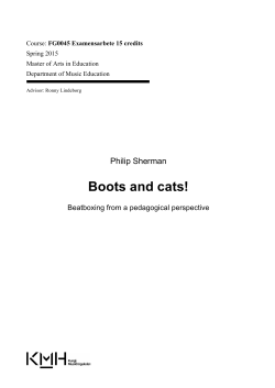 Boots and cats!