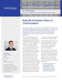 Rule 48 of Ontario`s Rules of Civil Procedure