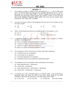 SECTION - A 1. This question consists of TWENTY