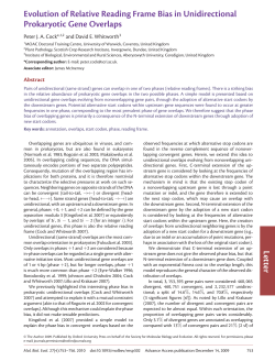 Evolution of Relative Reading Frame Bias in