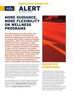 guidance, more flexibility on wellness programs