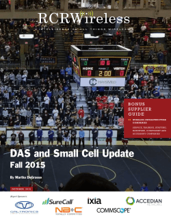DAS and Small Cell Update - UCSC directory of individual websites