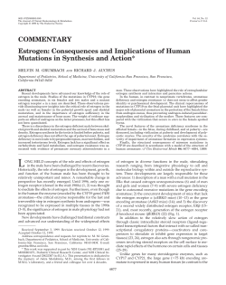 Estrogen: Consequences and Implications of Human Mutations in