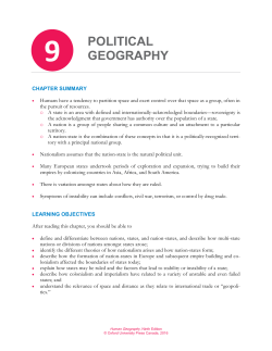 9 POLITICAL GEOGRAPHY