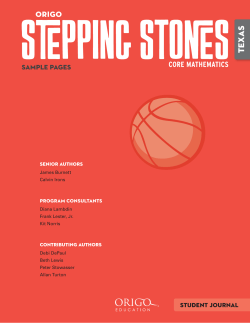 SAMPLE PAGES - ORIGO Education