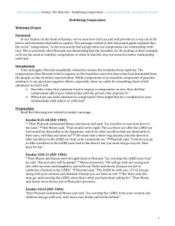 The Way Out - Redefining Compromise