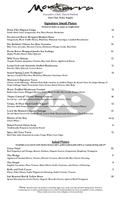 Signature Small Plates Salad Plates re Small Plates