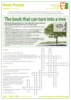 Issue 468 News Puzzle 2 - First News for Schools
