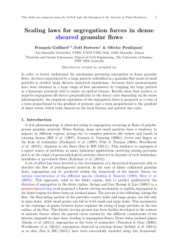 Scaling laws for segregation forces in dense