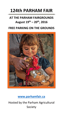 Fair Book - Parham Fair