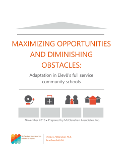 maximizing opportunities and diminishing obstacles