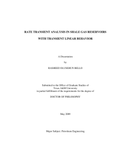 rate transient analysis in shale gas reservoirs