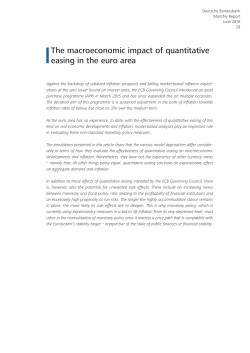 The macroeconomic impact of quantitative easing in