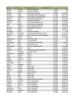 Fairfield city employees and salaries, 2016