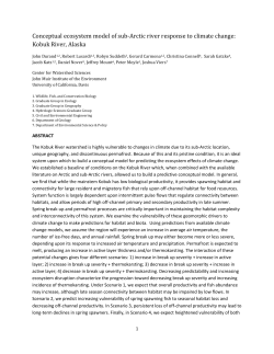 Ecosystem effects of climate change on the Kobuk River, Alaska