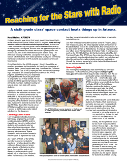A sixth grade class` space contact heats things up in Arizona.