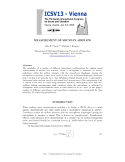 Measurement of Sound in airflow