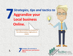 Aggrandize your Local business Online.