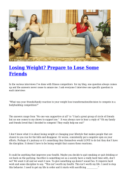 Losing Weight? Prepare to Lose Some Friends