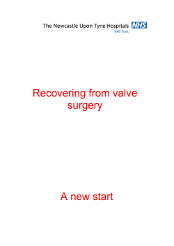 Recovering from heart surgery