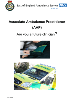 AAP Brochure - East of England Ambulance Service