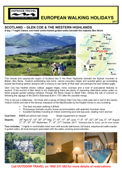 Scotland - Western Highlands guided walk