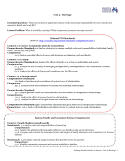 Unit 4 - Marriage