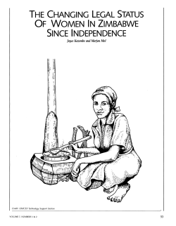 of women in zimbabwe since independence