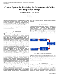 Control System for Retaining the Orientation of Cables in a