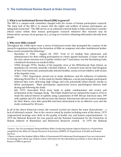 Institutional!Review!Board! - Duke Student Affairs