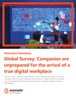 Global Survey: Companies are unprepared for the