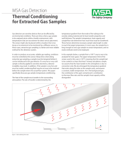 Thermal Conditioning for Extracted Gas Samples