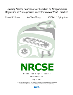 Locating Nearby Sources of Air Pollution by Nonparametric