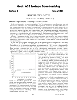 Lecture 6 - Earth and Atmospheric Sciences