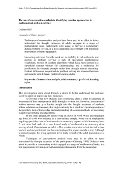 The use of conversation analysis in identifying creative