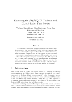 Extending the SHOIQ(D) Tableaux with DL-safe