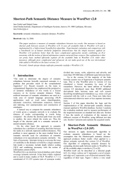 Shortest-Path Semantic Distance Measure in WordNet v2.0