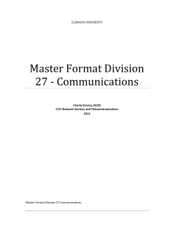 Master - Clemson University