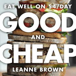and leanne brown eat well on $4/day