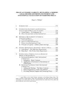 pirate accessory liability: developing a modern