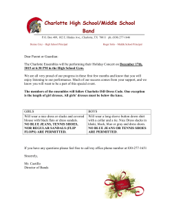 Charlotte High School/Middle School Band