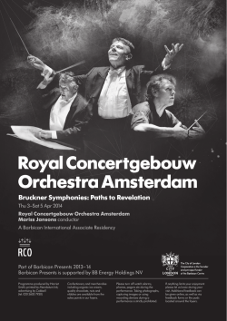 the concert programme